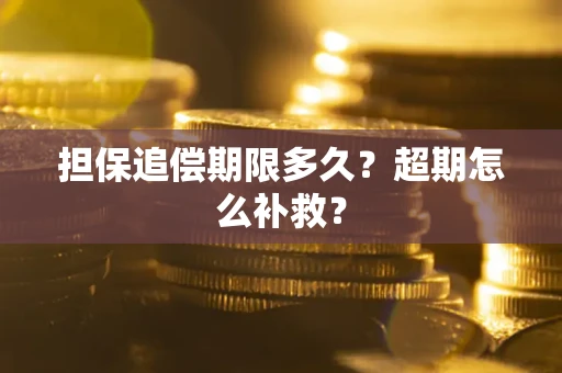 北京担保追偿期限多久？超期怎么补救？