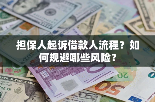 北京担保人起诉借款人流程？如何规避哪些风险？