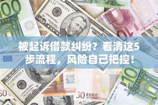 北京被起诉借款纠纷？看清这5步流程，风险自己把控！